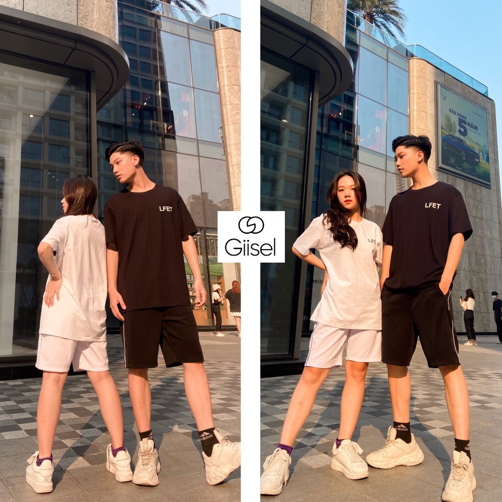 Áo thun nam nữ phông unisex tay lỡ form rộng oversize tee COTTON cổ tròn in hình LFET màu trắng đen đẹp rẻ hiệu Giisel