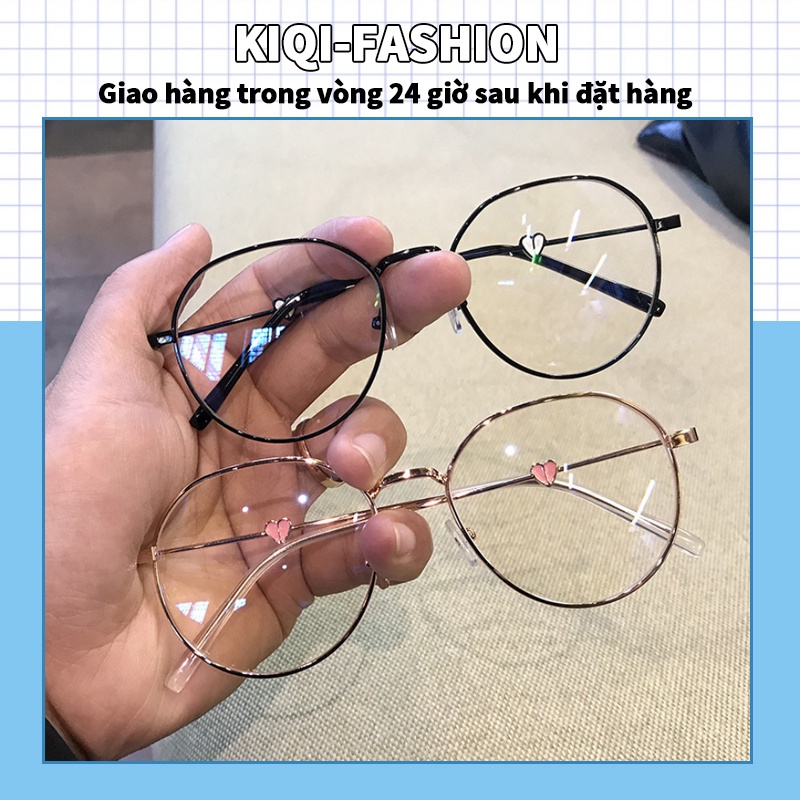 Mắt kính gọng tròn chống ánh sáng xanh thời trang cho nam nữ