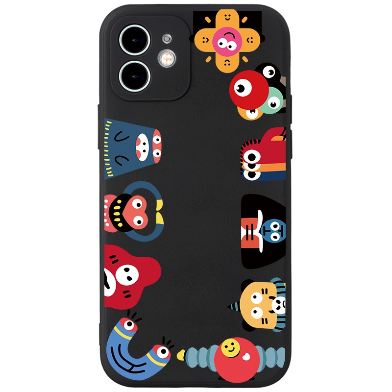 Ốp lưng GUMAN viền vuông ngộ nghĩnh dễ thương đẹp cho iPhone 14 13 12 11 Pro Max SE 2020 X XR XS 8 7 ip 6S 6 Plus kute B181