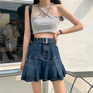 Chân Váy Jeans Dáng Ngắn Thời Trang Dành Cho Phái Nữ