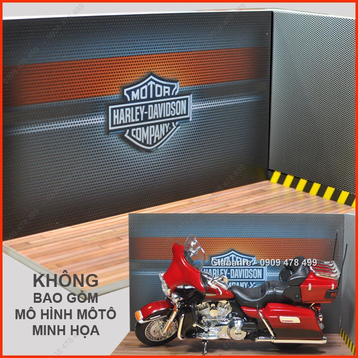 Mô Hình Garage Xe Motor Handmade Tỉ Lệ 1:12 - Không Bao Gồm Moto - 7045.9