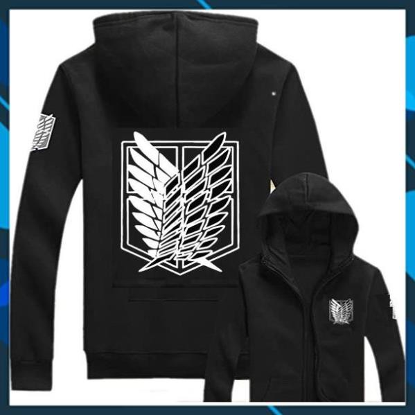 (HÀNG HOT) Áo Khoác Nỉ Anime Attack On Titan