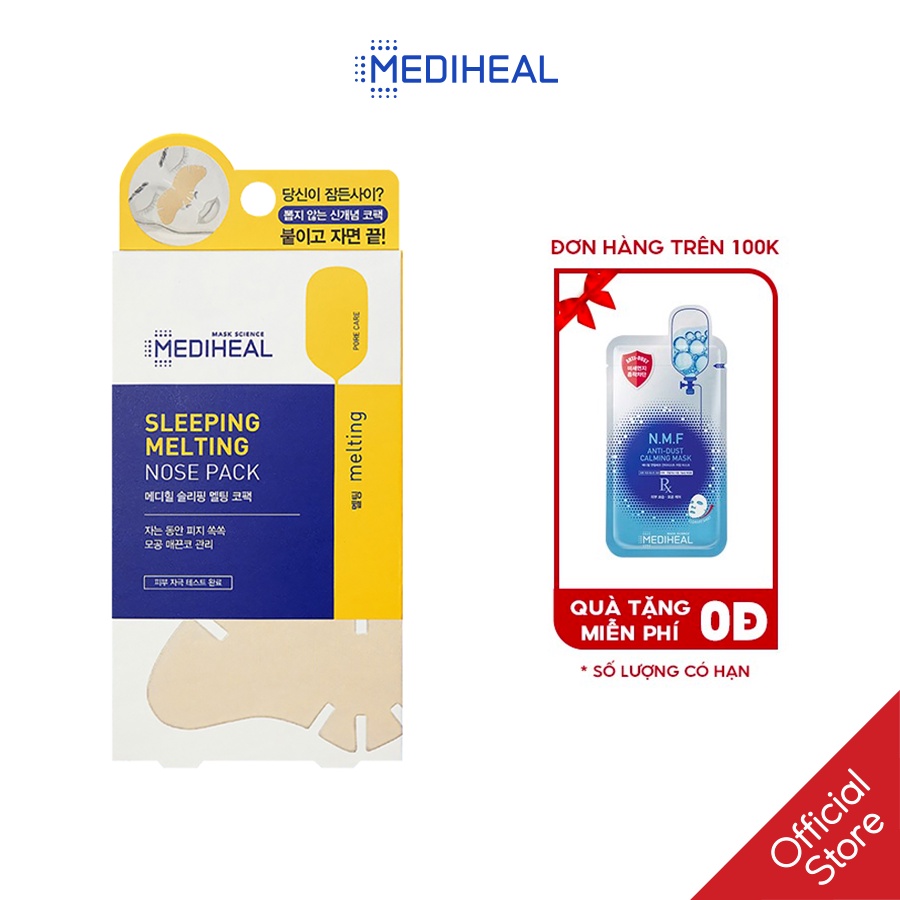 Mặt Nạ Làm Sạch Mụn Đầu Đen Mediheal Sleeping Melting Nose Pack 1 Miếng [K69]