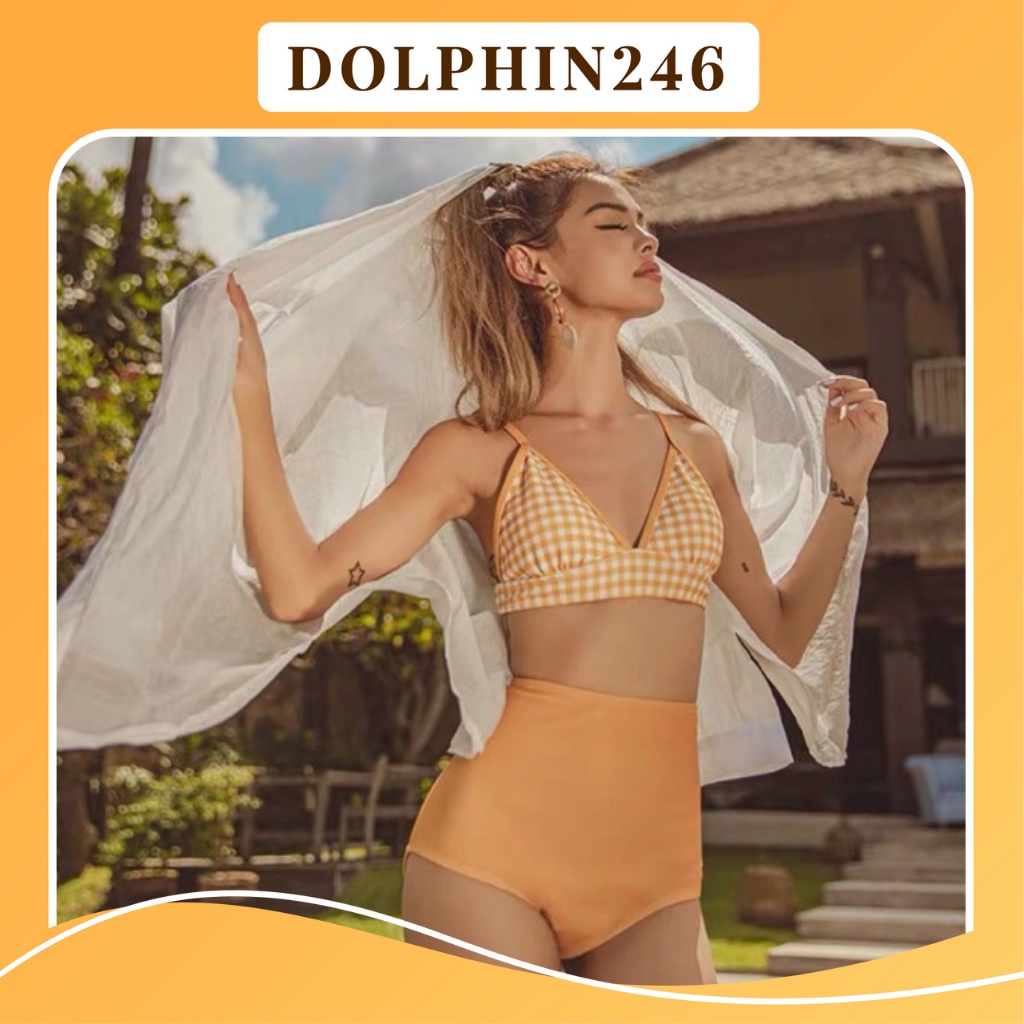 Bikini 2 mảnh 2 dây quảng châu chất đẹp che bụng mỡ 2353- K3C4
