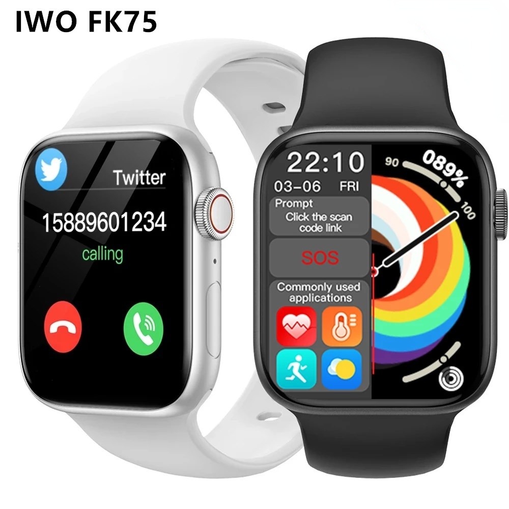 Mới Đồng Hồ Thông Minh Iwo fk75 series 6 1.75 HD Kết Nối Bluetooth