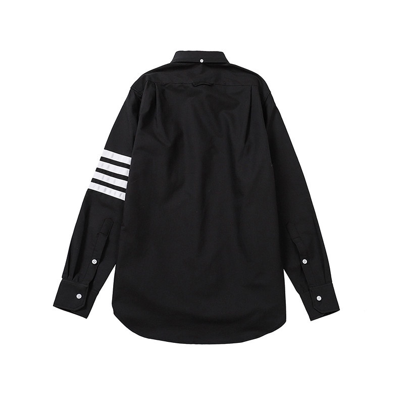 Áo Sơ Mi Tay Dài Kẻ Sọc Thời Trang Cho Nam Nữ