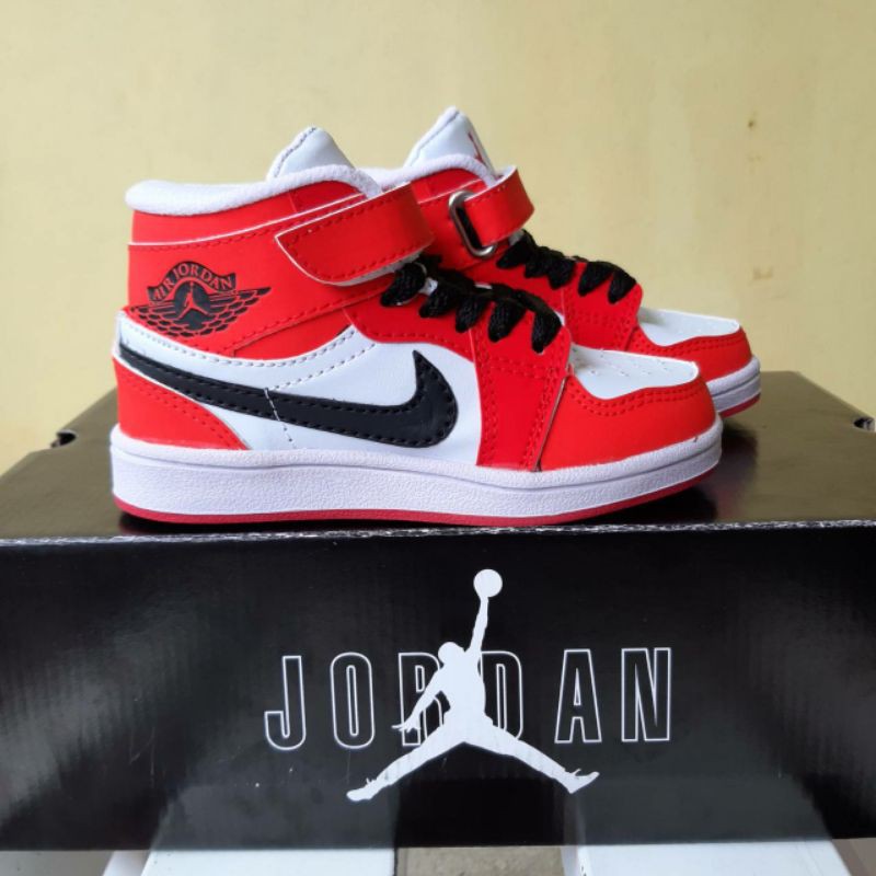 Giày Thể Thao Nike Jordan Cổ Cao Thời Trang Cao Cấp Cho Bé