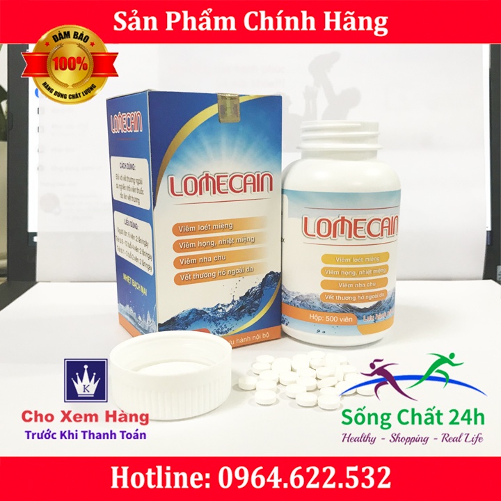 50 Viên Nhiệt Miệng Bạch Mai Lomecain - Sống Chất 24h