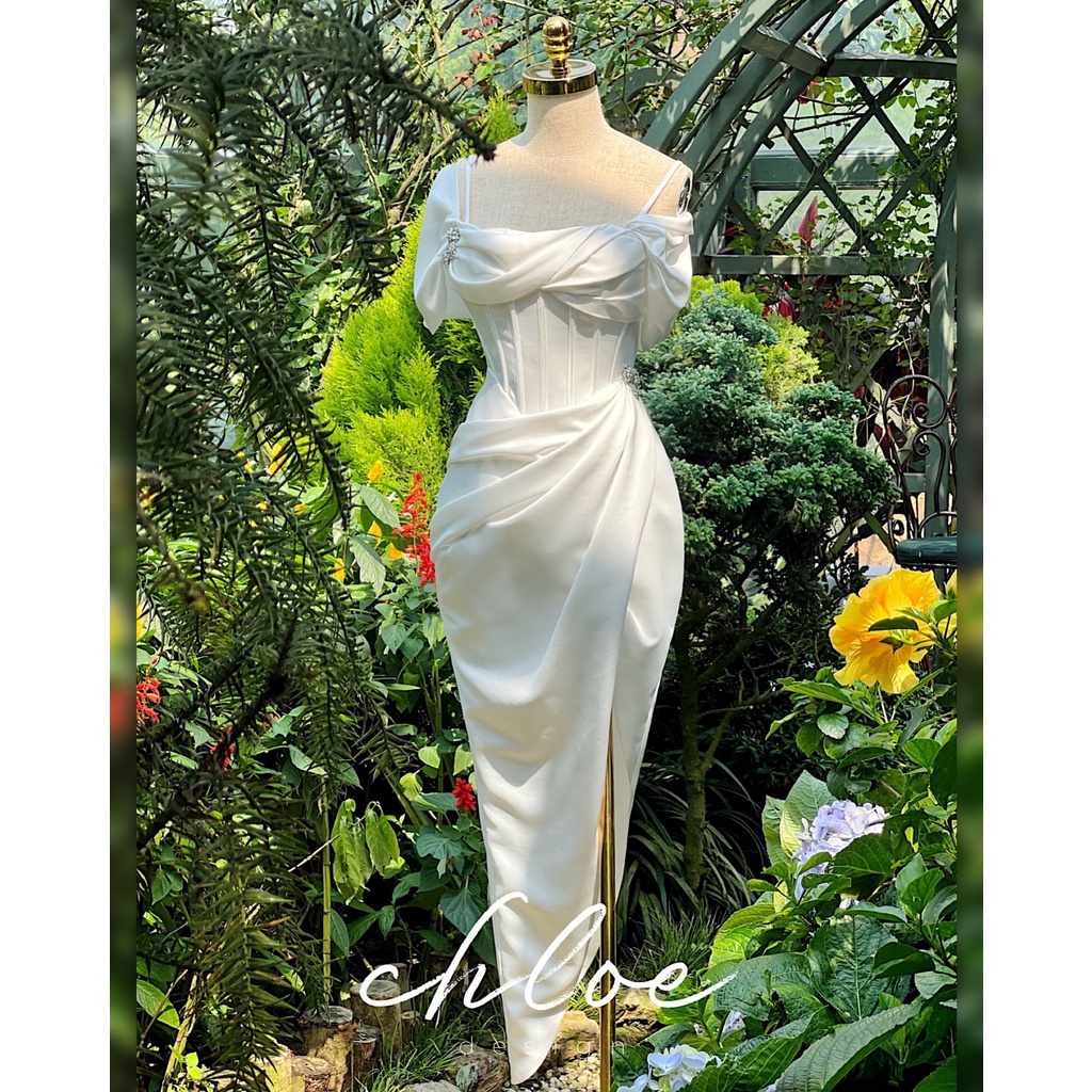 Váy thiết kế Chloe Sora 22 - Váy chất liệu lụa cao cấp - Size S - M - L - May đo