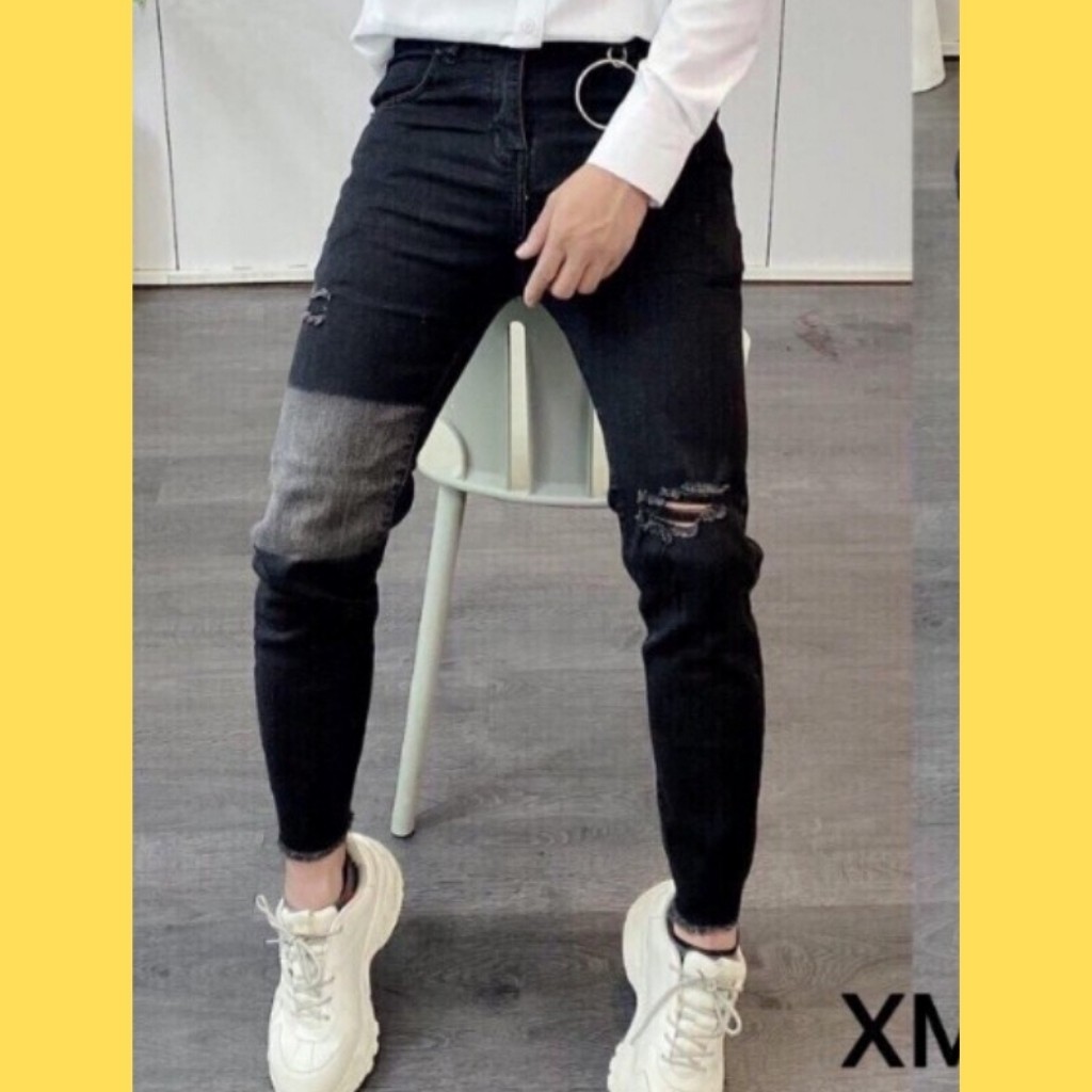 Quần Jean Nam Màu Đen 🔵 𝐅𝐑𝐄𝐄 𝐒𝐇𝐈𝐏 🔵 Quần Bò Nam Co Giãn Thời Trang Hpfashion - Qjnhp08 | BigBuy360 - bigbuy360.vn