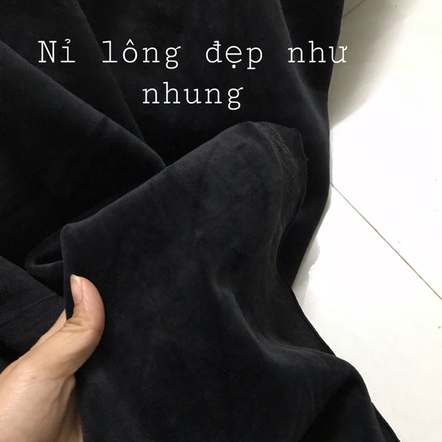 Nỉ lông đen tuyền ( phong lan tím)