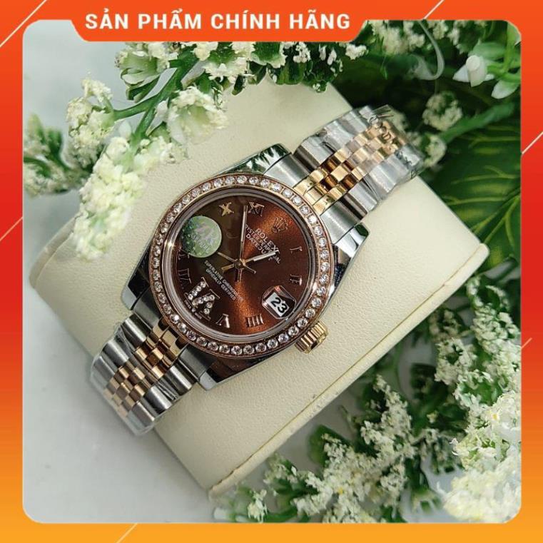 Đồng hồ Nữ RL rolex máy cơ viền đá