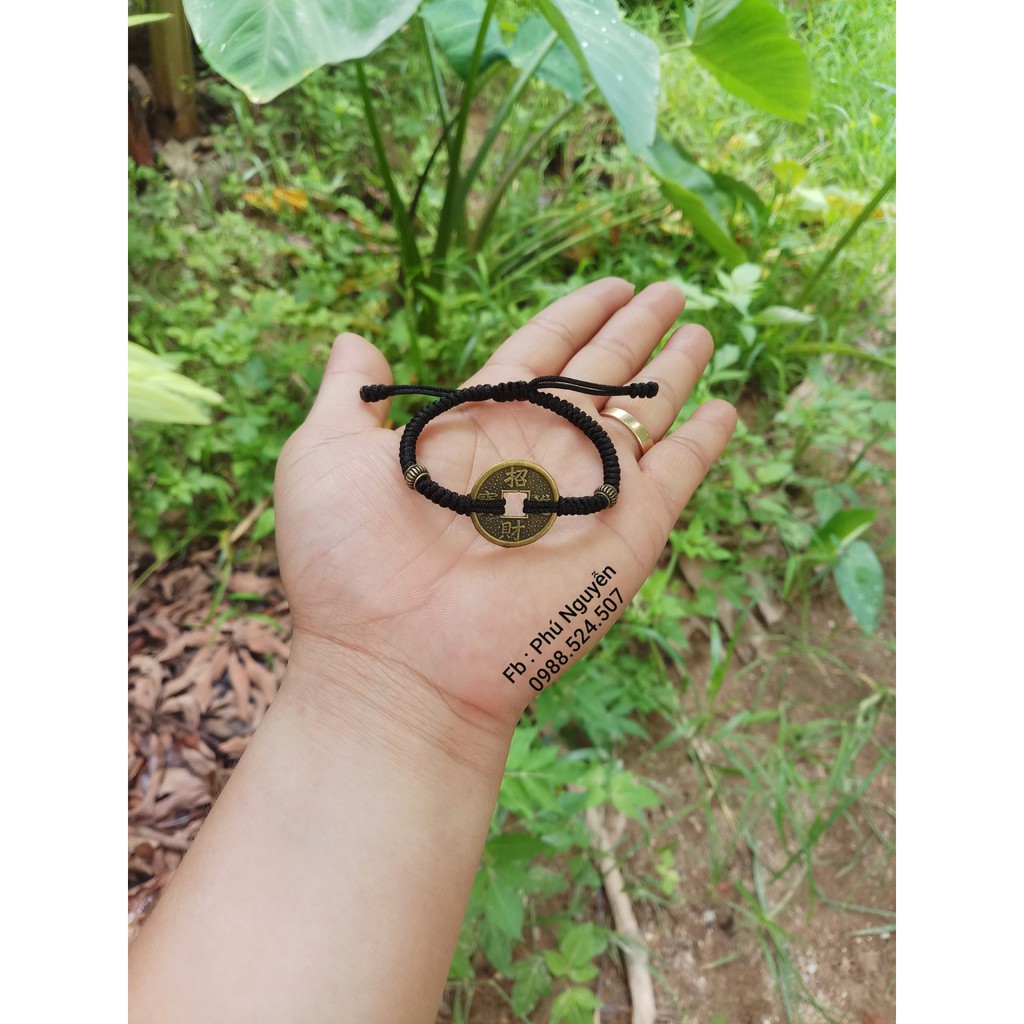 Vòng Tay Đồng Xu May Mắn ( thông báo size cổ tay )