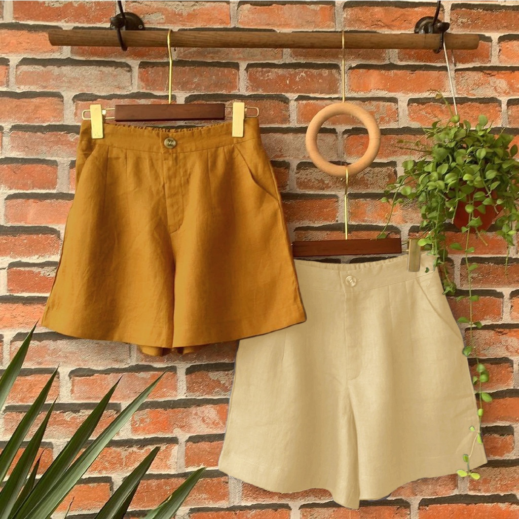 Quân short linen