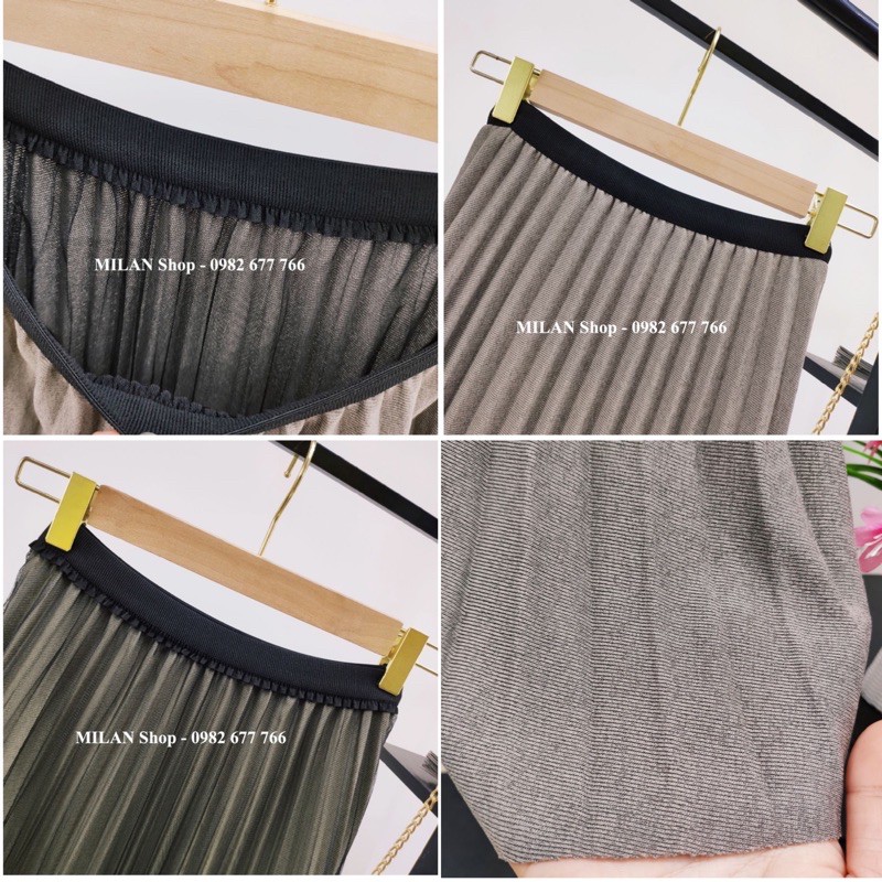 Chân váy xếp ly mặc được 2 mặt new hot. | BigBuy360 - bigbuy360.vn