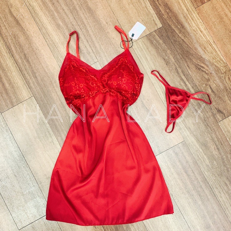 Váy Ngủ Lụa - Đầm Ngủ 2 Dây Cao Cấp VN083