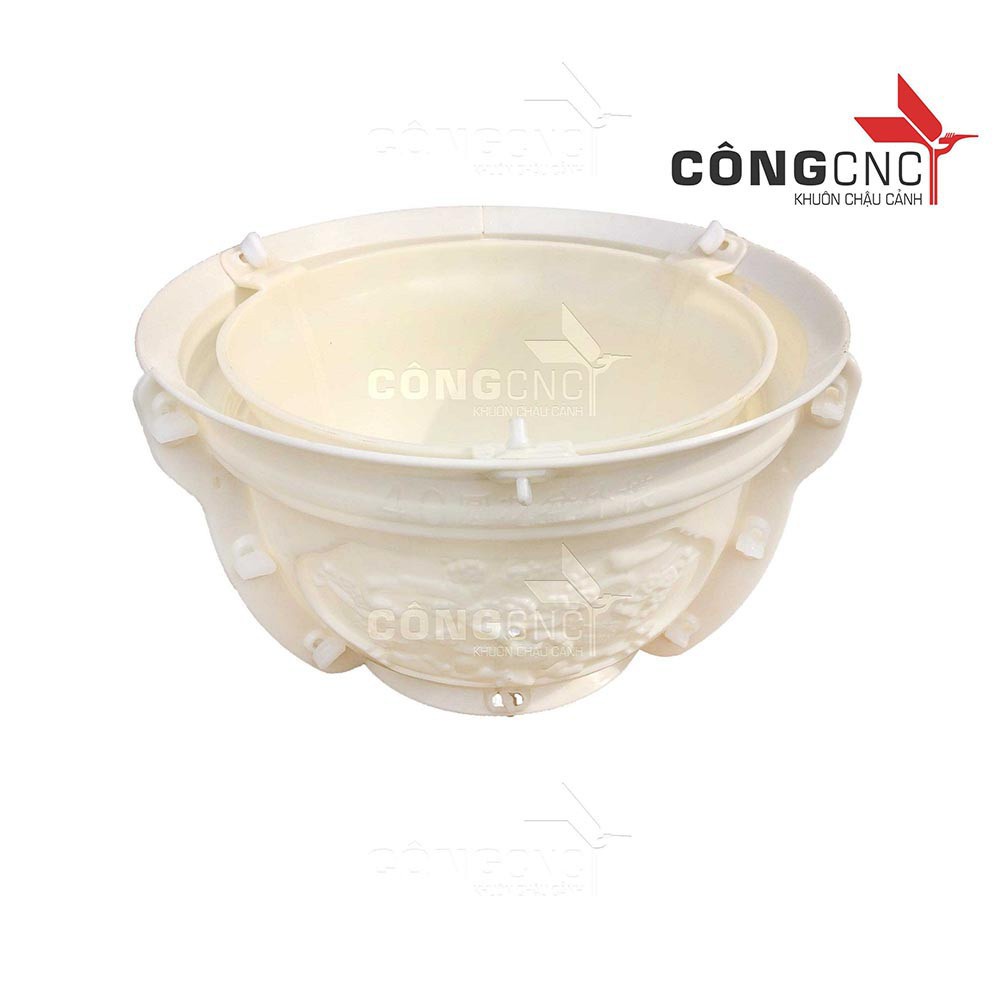 Khuôn Chậu Tròn ABS 40 không chân đôn