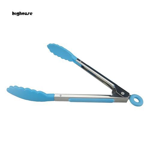 Kẹp gắp thức ăn bằng silicon và thép không gỉ tiện dụng | BigBuy360 - bigbuy360.vn