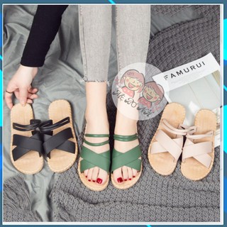 [HÀNG ĐẸP BỀN] Dép Giả Cói Mùa Hè ❤️ Sandal Đi chơi Quai Ngang