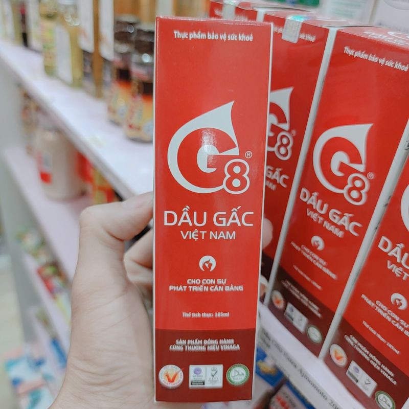 Dầu gấc G8 chai 185ml