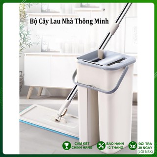 RẺ VÔ ĐỊCH_Bộ Cây Lau Nhà Chổi Lau Nhà Tự Vắt 360 Độ Chính Hãng Cao Cấp Tặng Kèm 2 Bông Lau