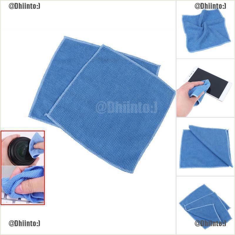 2 khăn lau vệ sinh màn hình điện thoại di động/ống kính máy ảnh bằng sợi Microfiber