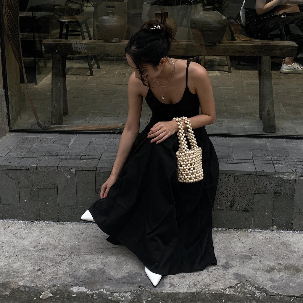 Lily Bamboo Bag | Túi Bucket Dáng Hộp Kết Hạt Tre Mộc Phong Cách Vintage