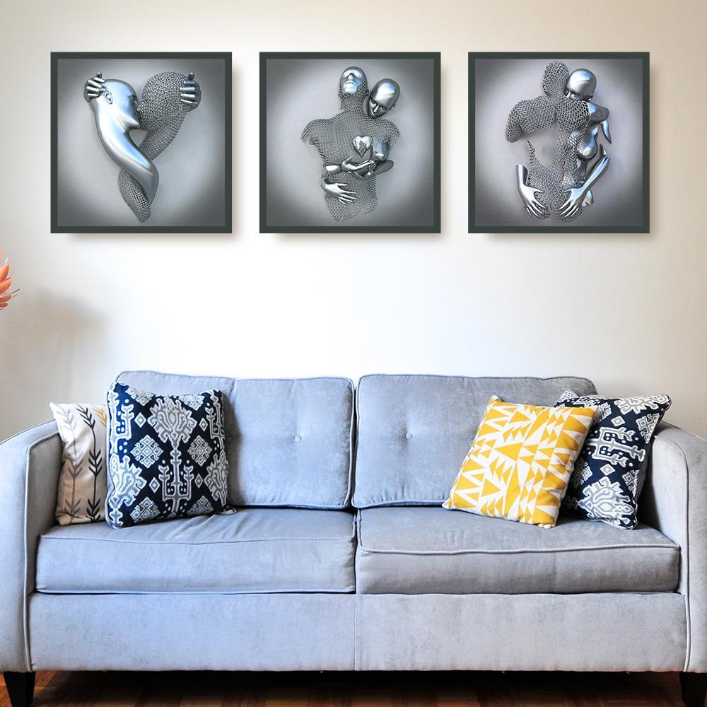 Tranh Vải Bạt Treo Tường In Hình Tình Nhân Trang Trí Nhà Cửa|Áp Phích In Áp Phích Nghệ Thuật