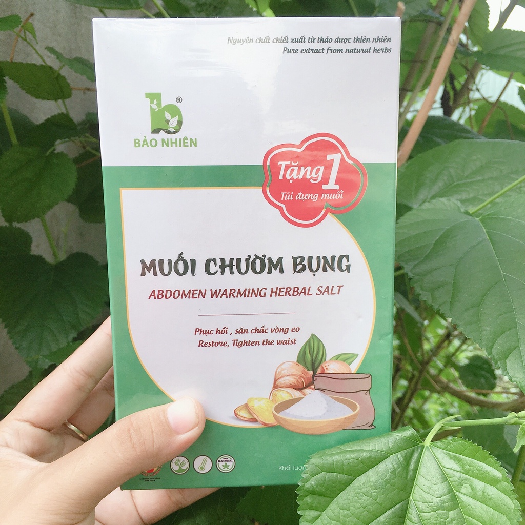 Muối Chườm Bụng Bảo Nhiên 850gr ( Tặng Kèm Túi Muối )