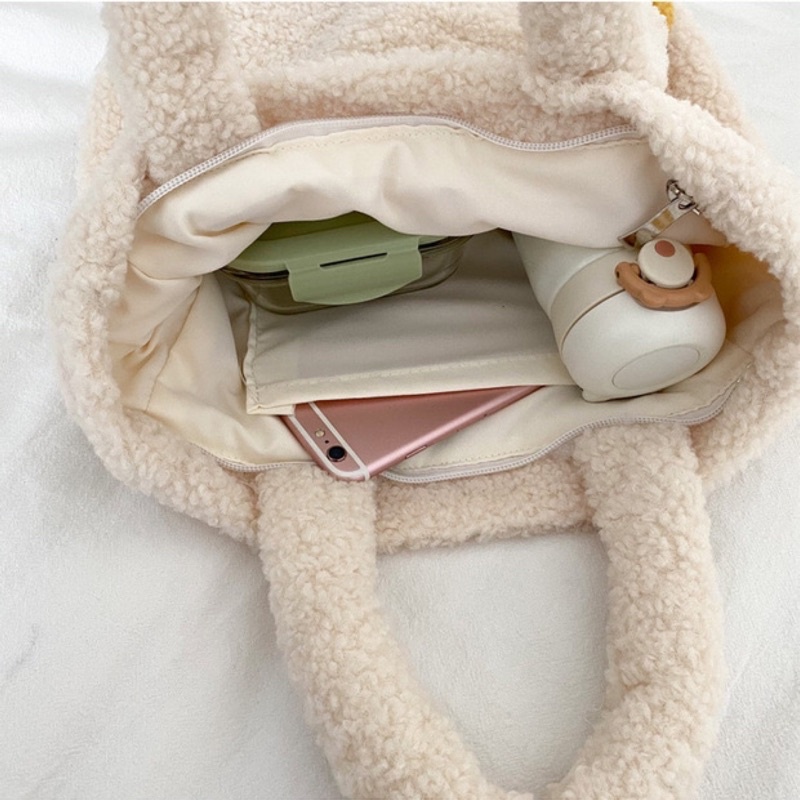 Túi tote quai xách lông dáng hình con vịt siêu xinh xắn ♥️