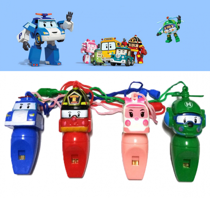 ROBOCAR POLI Còi Đồ Chơi Hình Vịt Đáng Yêu Cho Bé