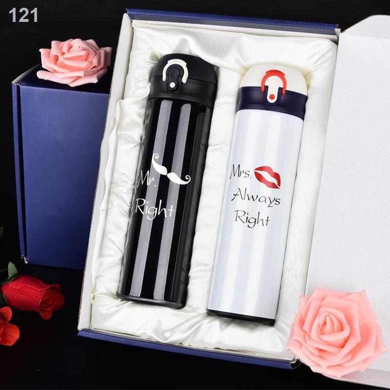 【Mới nhất 】Cốc giữ nhiệt cặp đôi đơn giản, mẫu sáng tạo, đựng nước theo xu hướng sinh viên, quà tặng ngày lễ tình nhân T