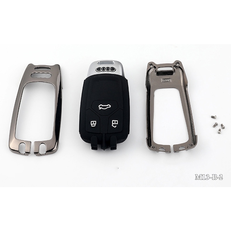 Vỏ ốp khoá xe hơi - Bọc chìa smartkey ô tô Audi Q7, A6, A4 - M13-B2