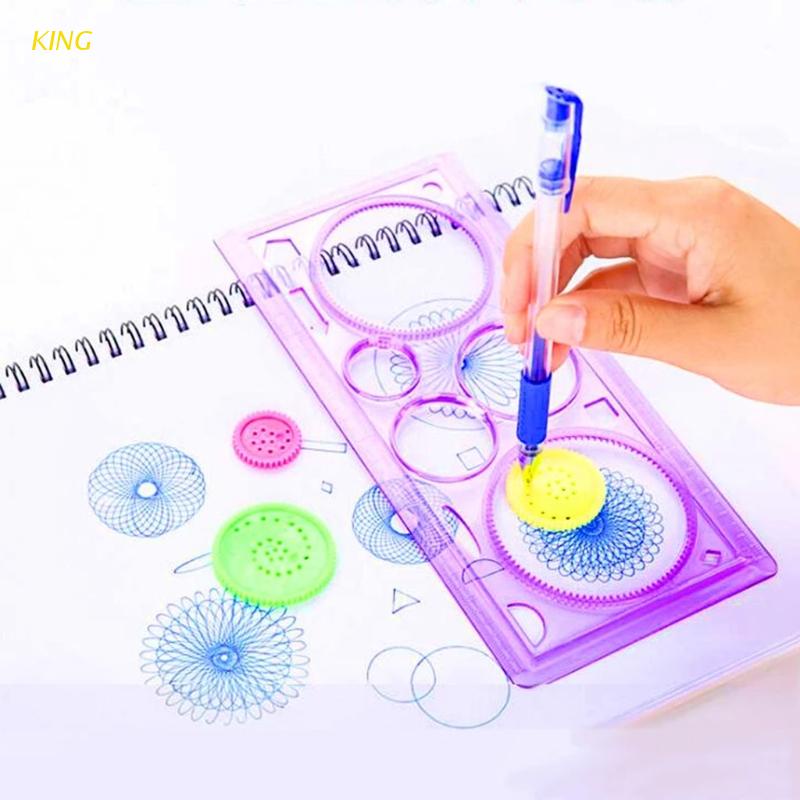 Thước kẻ khoét lỗ bằng nhựa học tập nghệ thuật dành cho trẻ em mẫu giáo