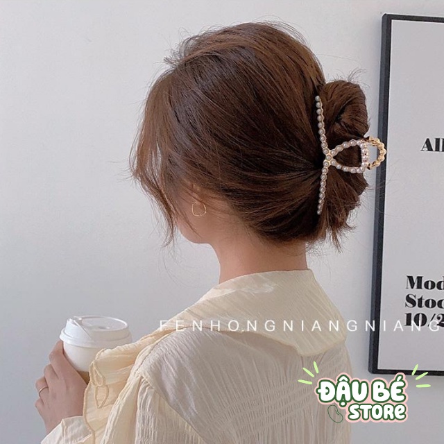 Kẹp Tóc Hàn Quốc - Cặp Tóc Càng Cua - Ngọc Trai Đính Đá Nhân Tạo Kim Loại Nhiều Kiểu Cute Dành Cho Nữ - Daube - Pk001_Z