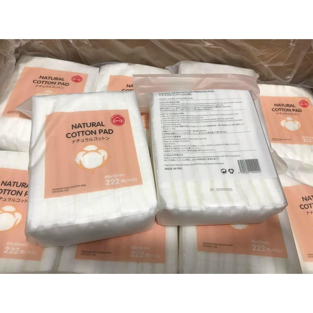 Bông Tẩy Trang Silcot Unicharm,   BÔNG TẨY TRANG 222 MIẾNG