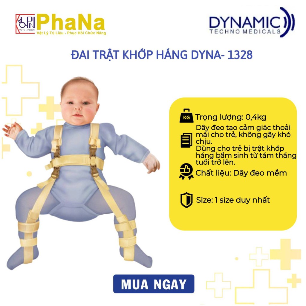 Đai trật khớp háng trẻ em | Đai trật khớp háng Dyna (Hàng nhập Ấn Độ) - 1328