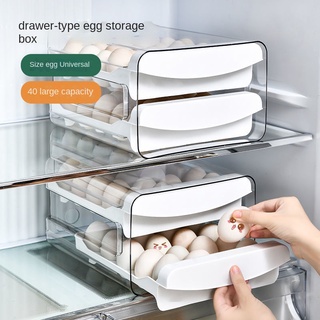 Khay Đựng Trứng Hai Tầng Kiểu Ngăn Kéo Tiện Dụng