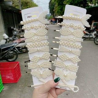 Set Kẹp Tóc Dây Buộc Tóc Loại Mới