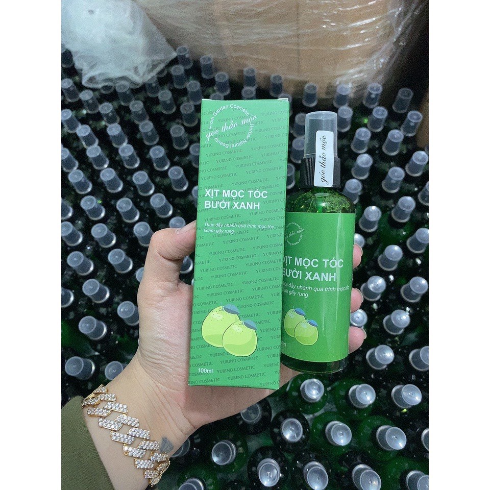 Hàng Nội Địa Trung Xịt mọc tóc gốc thảo mộc bưởi xanh thiên nhiên 100ml