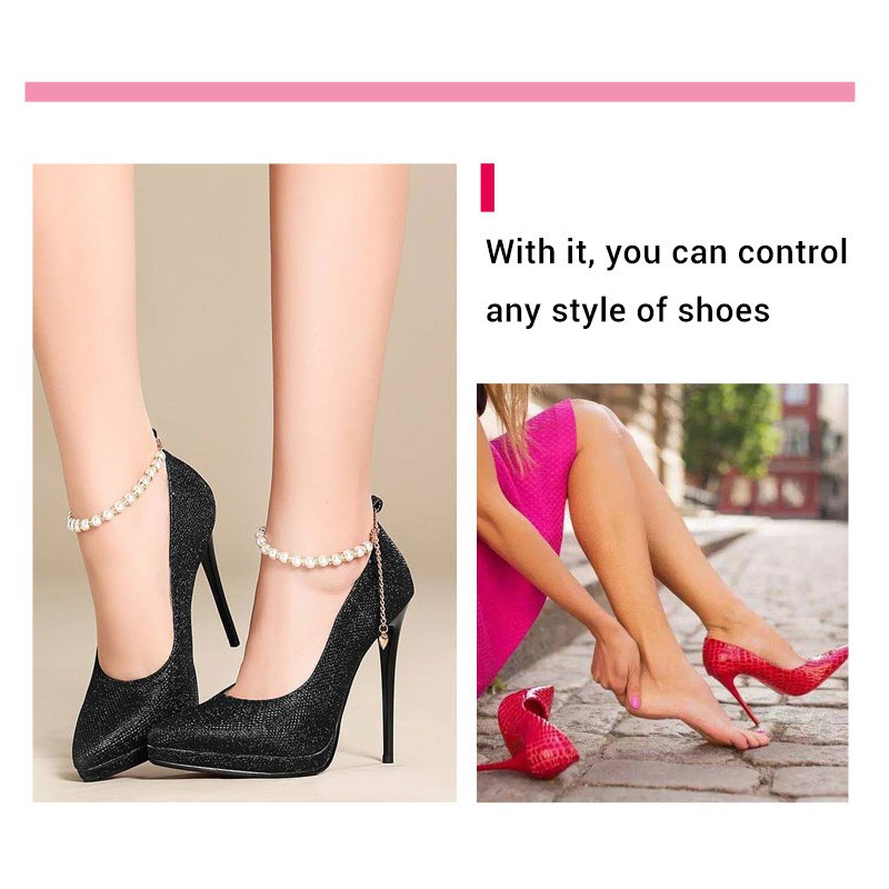 Set 2 Miếng Lót Giày Bằng Silicone Giúp Giảm Đau Cho Nữ