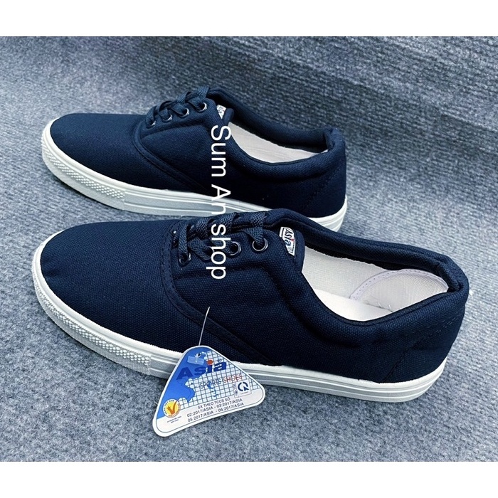 Giày thể thao ASIA vải cột XANH NAM