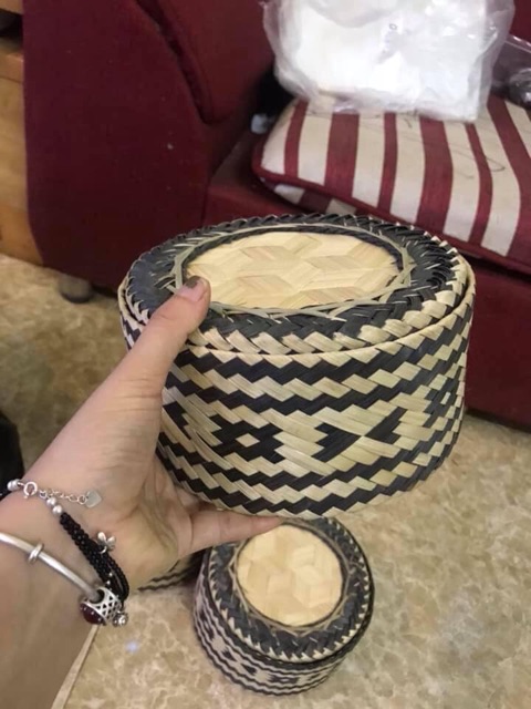 🌱 Ếp đựng xôi hoa văn người Thái 🌱