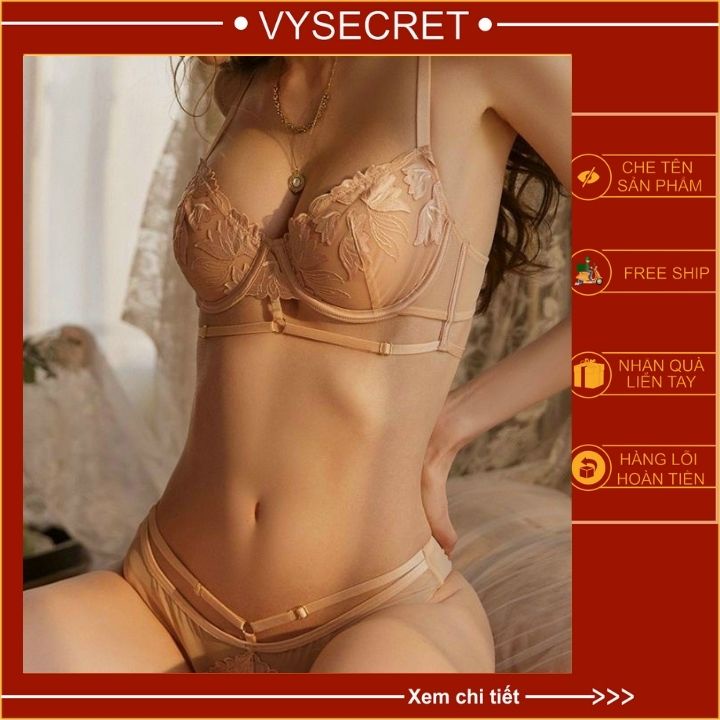 Bộ đồ lót B0310 ren hoa lưới có gọng cao cấp,sexy quyến rũ