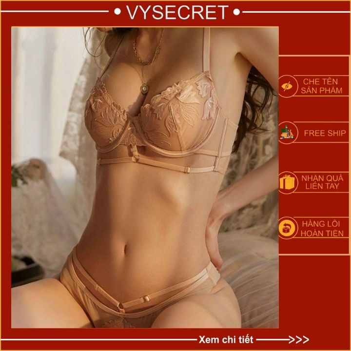 Bộ đồ lót B031 ren hoa lưới có gọng cao cấp,sexy quyến rũ | BigBuy360 - bigbuy360.vn