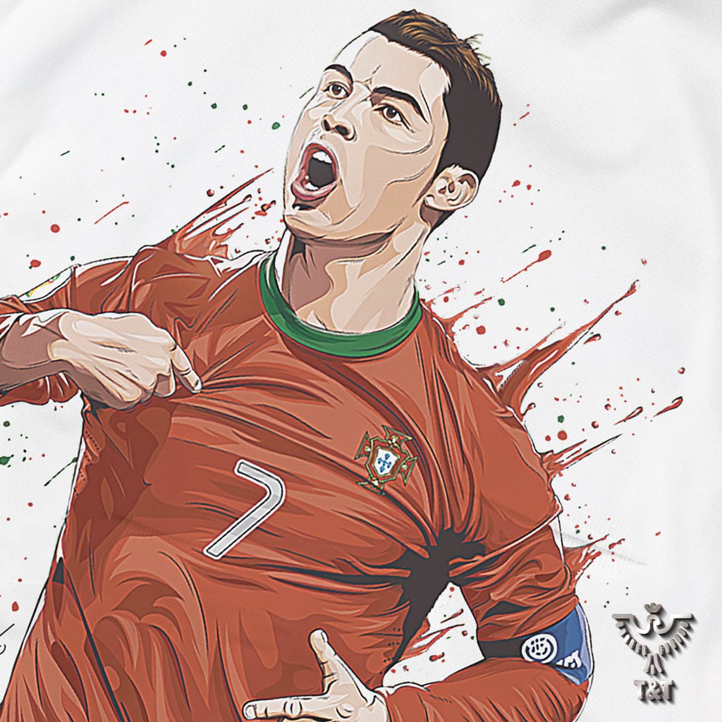 Áo thun nam áo phông nam thiết kế hình đẹp nét cr7 | BigBuy360 - bigbuy360.vn