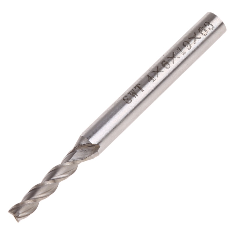 Đầu Mũi Khoan 3 Rãnh Dài 4mm Chất Liệu Nhôm HSS Chuyên Dụng