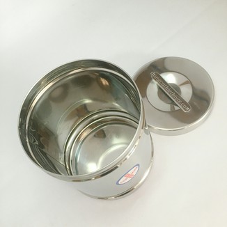 Hộp Inox tròn đựng bông gòn, lưu mẫu vật phẩm các size