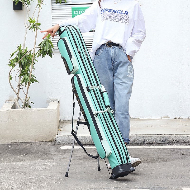 Bao đựng cần HUA xanh 2 ngăn chính và 2 ngăn phụ