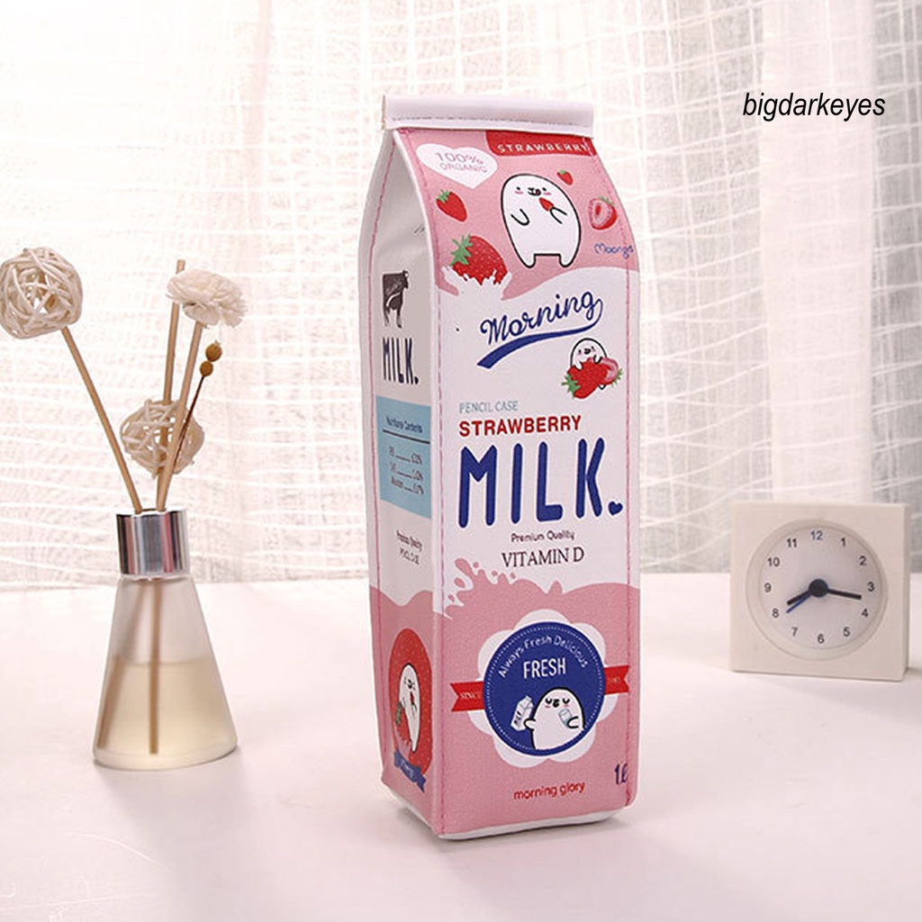 Túi Đựng Bút Bằng Da Giả Khóa Kéo Sức Chứa Lớn Tiện Dụng